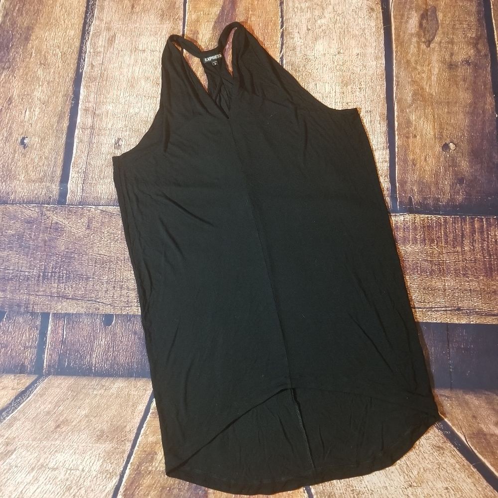 Express medium black racerback dress